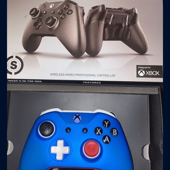 Scuf prestige xbox controller red and blue - Picture 2 of 3